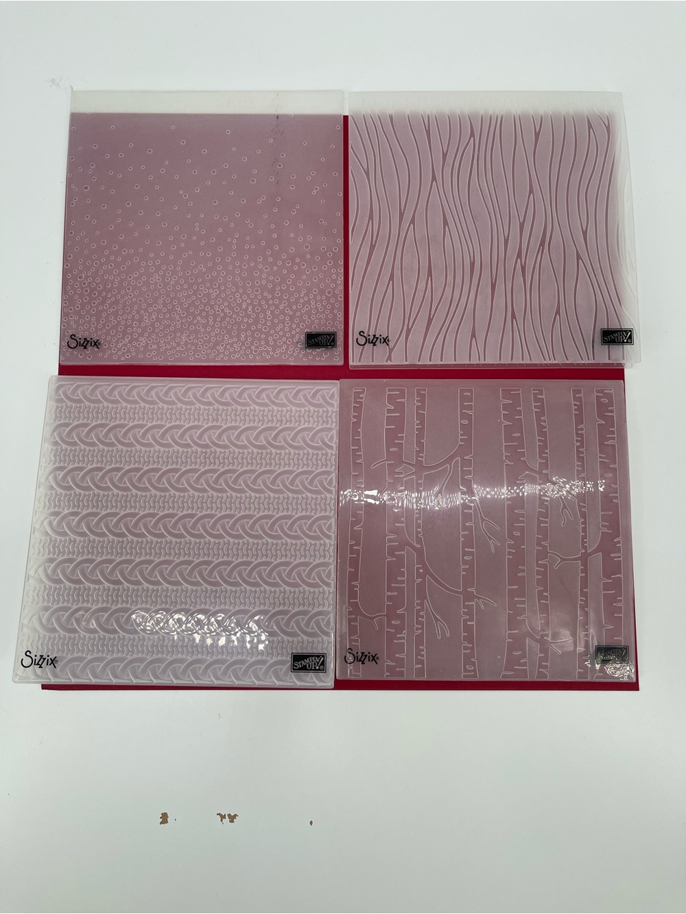 ⭐️Stampin’ Up! Sizzix Embossing Folder Set - Four Textures